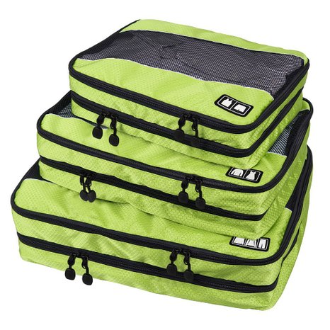 ECOSUSI Luggage Travel Packing Cube Bags (Small-Large) for Carry-on Luggage Accessories, Suitcase and Backpacking - Durable 3 Piece Weekender