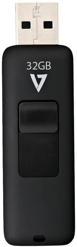 V7 VF232GAR-3E VF232GAR-3N 32gb Flash Drive USB 2.0, Black