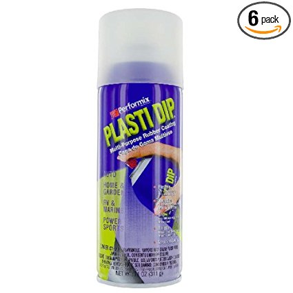 Performix 11209-6PK Plasti Dip Clear Multi-Purpose Rubber Coating Aerosol - 11 oz., (Pack of 6)
