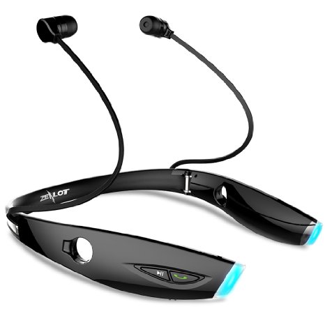 Bluetooth Headphones ZEALOT H1 Wireless Bluetooth Sports Earphones Neckband Headset In-ear Headphones Earbuds Earpieces for Sports Running Gym Exercise Black