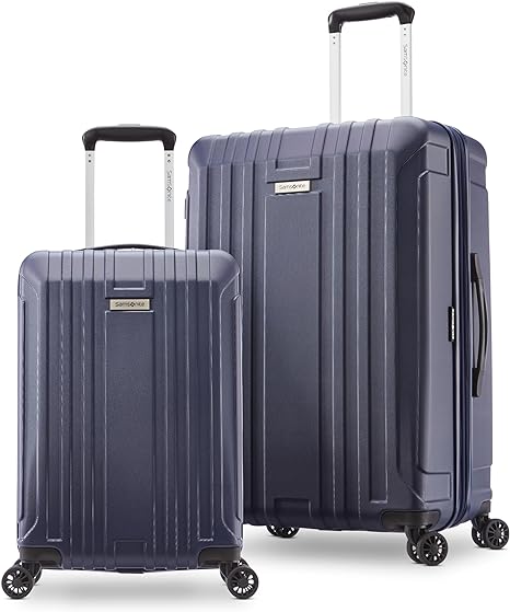 Samsonite Hardside Spinner Wheel Luggage, Midnight Navy, 2-Piece Set