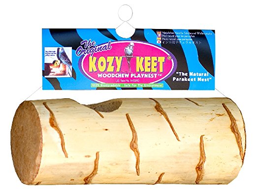 Wesco Pet Kozy Keet Woodchew Playnest Holistic Parakeet Nest
