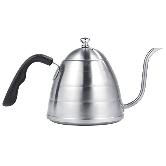 Stovetop Kettle, 900ml 304 Stainless Steel Pour Over Coffee Gooseneck Kettle Teapot with Handle for Home, Office.(Matte)