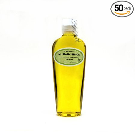 8 Oz Premium Mustard Seed Oil Unrefined Undiluted Organic