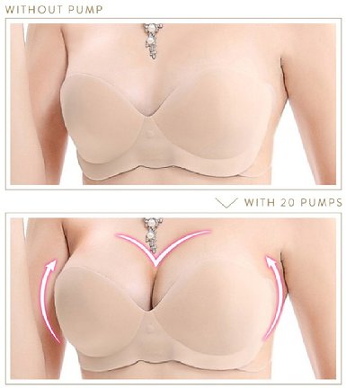 Oolala P DAY DISCOUNT Backless Strapless Bra Pump Up Cups For Perfect Cleavage