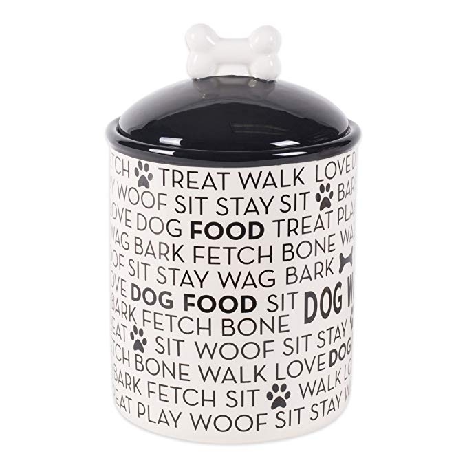 Bone Dry DII Ceramic Pet Food & Water Sets, Perfect Feeding and Treat Storage Supplies for Dogs and Cats