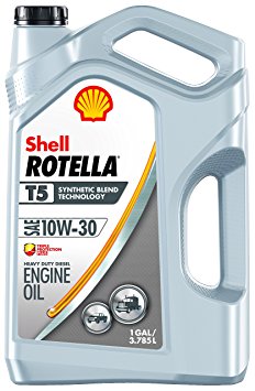 Rotella 550045130 T5 Synthetic Blend Motor Oil (10W-30 CK-4 ), 1 gallon