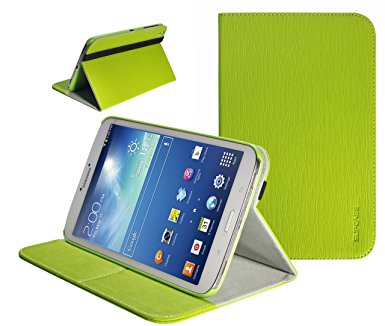 SUPCASE Samsung Galaxy Tab 3 8.0 inch Tablet Slim Hard Shell Leather Case (Green) - Support Auto Wake/Sleep (Smart Cover Function), Multi-Angle Viewing, Business Card Holder, Not Fit Samsung Galaxy Note 8.0 inch Tablet/Samsung Galaxy Tab 3 7.0 inch and 10.1 inch Tablet