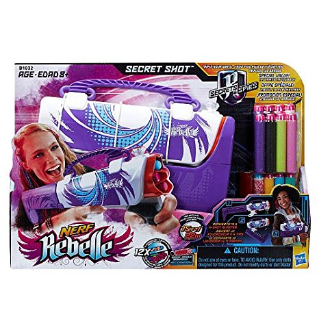 Nerf Rebelle Secret Shot Blaster, Purple with extra darts