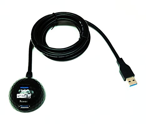 Tera Grand - USB 3.0 Docking Extension Cable with Two USB Ports - One for Data, the other for Power - with Magnet inside