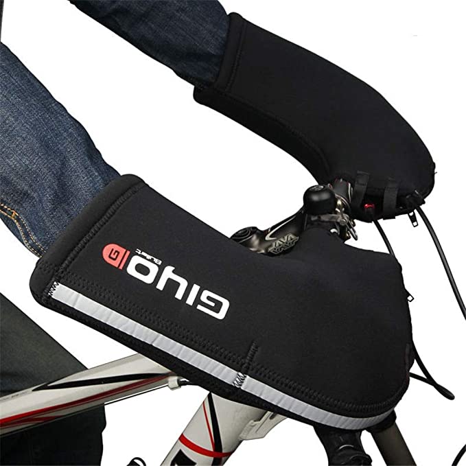 GIYO Bike Handlebar Mitts Mountain Bike Bicycle Gloves Cold Weather Handlebar Mittens Windproof, Warm, Riding, Commuter MTB Bicycle Bar Warmer Covers