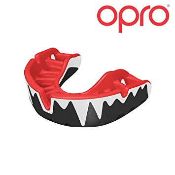 OPRO Pro Adult Mouth Guard - Moldable Dental Platinum Level Mouthpiece for UFC, Lacrosse, Basketball, American Football, Kickboxing, Rugby, Hockey, Boxing - Ages 10  With $12,000 Dental Warranty