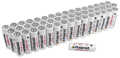 Polaroid AA Extreme Performance Alkaline Batteries (48-Pack) 1.5 Volt