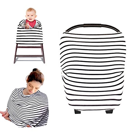 Kyapoo Nursing Breastfeeding Cover Multi Use Scarf Baby Car Seat Canopy Infinity Stretchy Shawl