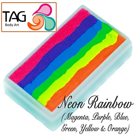 TAG Face Paint 1-Stroke Split Cake - Rainbow Neon (30g)
