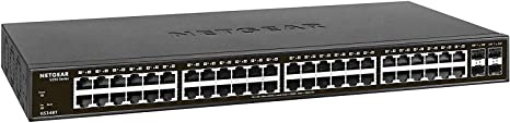 NETGEAR 48-Port Gigabit Ethernet Smart Managed Pro Switch with 4 SFP (GS348T)