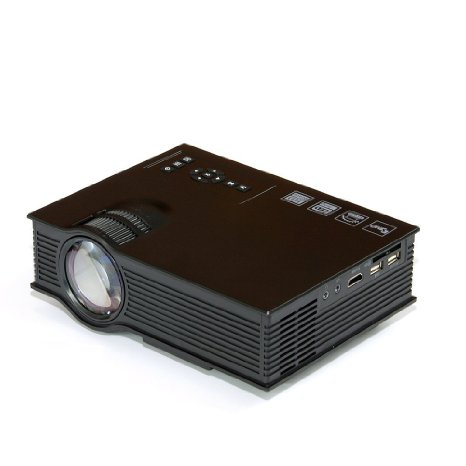 Xinda XDPT-1 High Definition Color 130 Image Portable Mini Projector LCD LED Home Theater Cinema Outdoor Projector HD 1080P Support VGAIPIRUSBSDHDMI