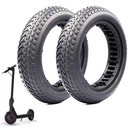 M365 Solid Tyre 8.5" for Electric Scooter, 8.5 inches Scooter Tire Rubber Pattern Wheel Replacement Explosion-Proof Non-Pneumatic Shock Absorber Tire for Xiaomi Mijia M365 Electric Scooter