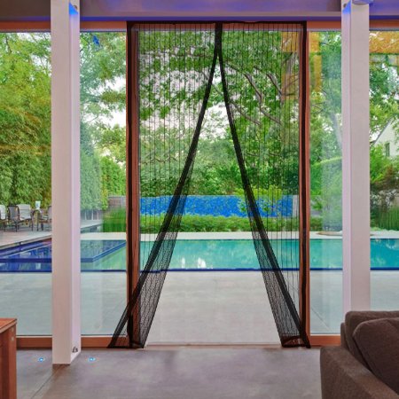 AGC Mart Magnetic Screen Door, Heavy Duty Full Frame Velcro Mesh. Seals Top-To-Bottom Like Magic! Keep Bugs, Insects, Mosquitos Out. Best Net Curtain for Patio, Garage Use. For Doors Up to 35" x 82"