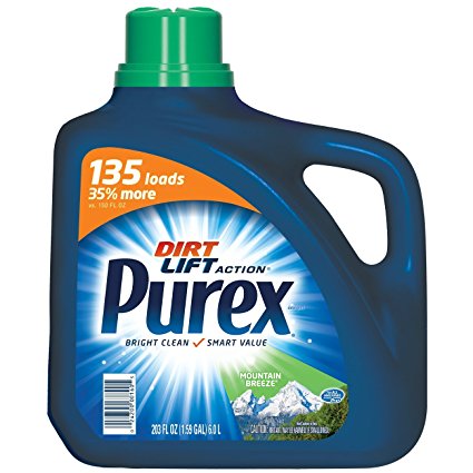 Purex Liquid Laundry Detergent, Mountain Breeze, 203 oz (135 loads)
