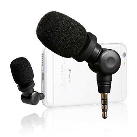 Saramonic SmartMic Mini Flexible Condenser Microphone with High Sensitivity for Apple IOS iPhone Devices and Android Smartphones