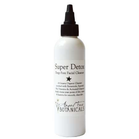 Super Detox - Organic Deep Pore Facial Cleanser with Activated Charcoal Green Tea and Argan Oil 485 oz
