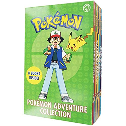 The Official Pokemon Adventure Collection 8 Books Box Set (Ash's Big Challenge, Pokémon Peril, The Orange League, Scyther Vs Charizard, Race to Danger, Show Time!, Power Up Psyduck, The Winner's Cup
