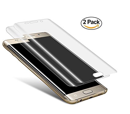 [2 Pack]JOMOQ Galaxy S7 Edge Glass Screen Protector,HD Premium Tempered Glass Ultra Clear Most Durable Transparent Glass Screen Protector Film for Galaxy S7 Edge .