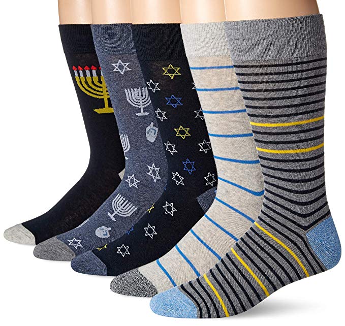 Amazon Brand - Goodthreads Men's 5-Pack Patterned Socks