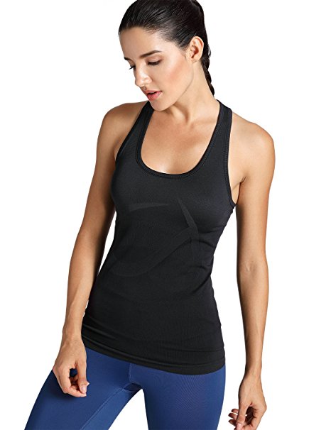 CRZ YOGA Women's Activewear Cool Mesh Workout Running Tank Tops Quick Dry