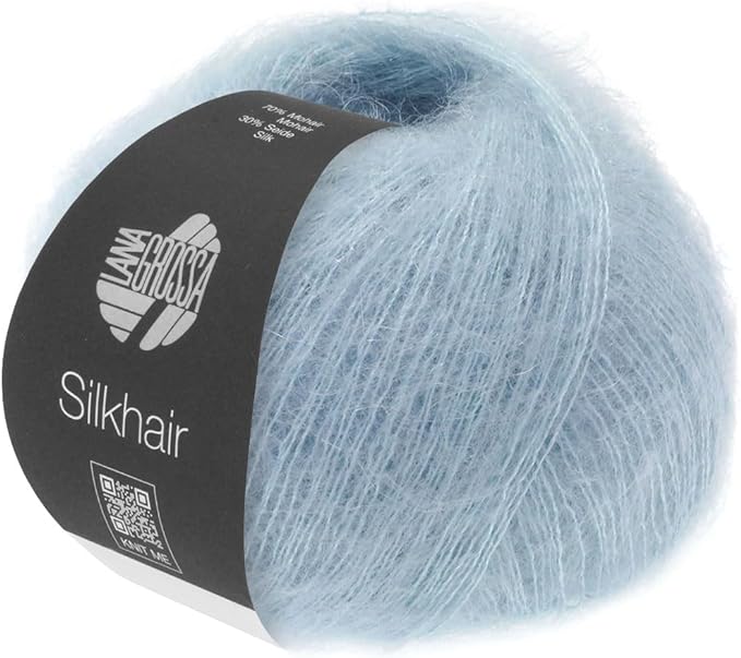 Lana Grossa Silkhair, 42 Light Blue Yarn