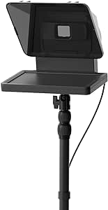 Elgato Prompter Pole Mount Set - Premium Teleprompter   Extendable Desk Clamp (Up to 125cm/49in), Compatible with DSLR, Webcam, and Smartphone, Ideal for Streaming, Video Calls, and Works with Mac/PC