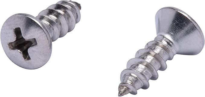 #10 X 5/8" Stainless Oval Head Phillips Wood Screw (100pc) 18-8 (304) Stainless Steel Screws by Bolt Dropper