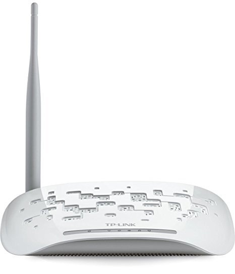 TP-Link TD-W8151N 150Mbps Wireless N ADSL2  Modem Router (White/Grey)
