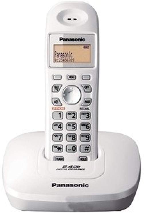 Panasonic Single Line 2.4 KX-TG3611SX Digital Cordless Phone (White)