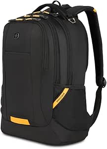 SwissGear Cecil 5505 Laptop Backpack, Black/Gold, 18-Inch