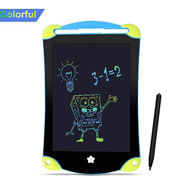 8.5Inch LCD Writing Tablet Colorful,Portable Drawing Board for Kids Toddlers with Stylus Erase Magnetic Doodle Sketch Digital NotePad Bulletin Board for Preschool Learning Toys and Birthday Festival for Boys Girls