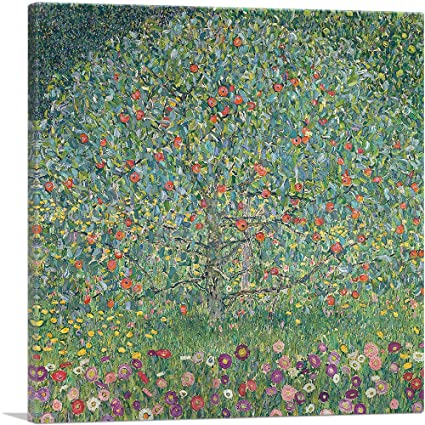ARTCANVAS Apple Tree I 1912 Canvas Art Print by Gustav Klimt - 26" x 26" (0.75" Deep)