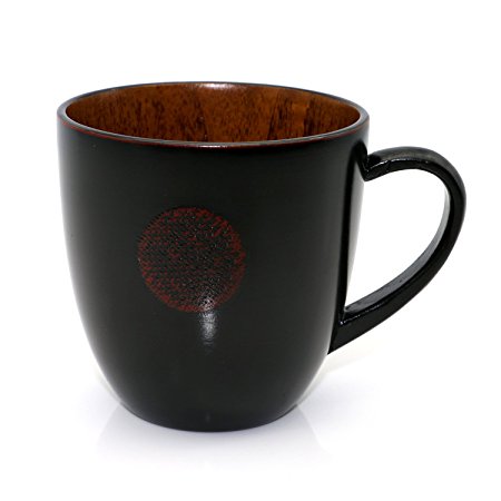 Geeklife Jujube Wood Coffee Mug,Japanese Beer Mug,Handcraft Dining Milk Cup, Reusable Tea Cup,Scald-proof,Safe and Eco-friendly,300 ml