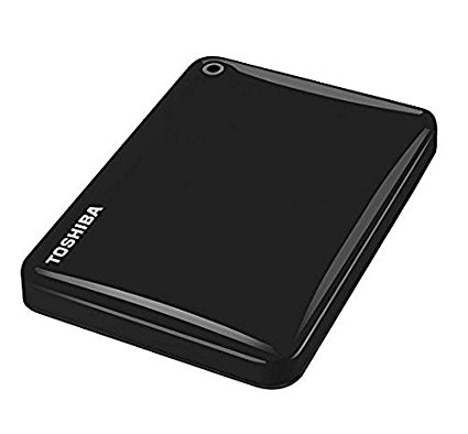 Toshiba Canvio Connect II 3TB Portable External Hard Drive 2.5 Inch USB 3.0 - Black - HDTC830EK3CA