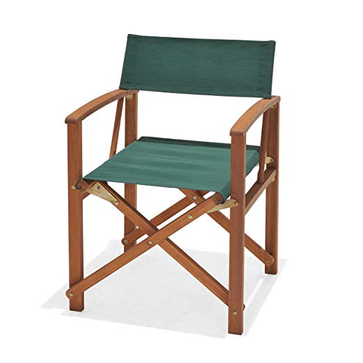 Chichester Weather-Tex Fabric and FSC Eucalyptus Wood Outdoor Directors Chair
