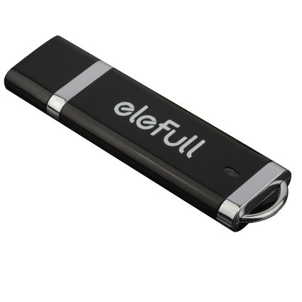 Elefull USB 3.0 Flash Drive 256GB High Speed With OTG Micro-USB Adapter For Smart Phone Computer Tablet Laptop Car Music Player (Black)