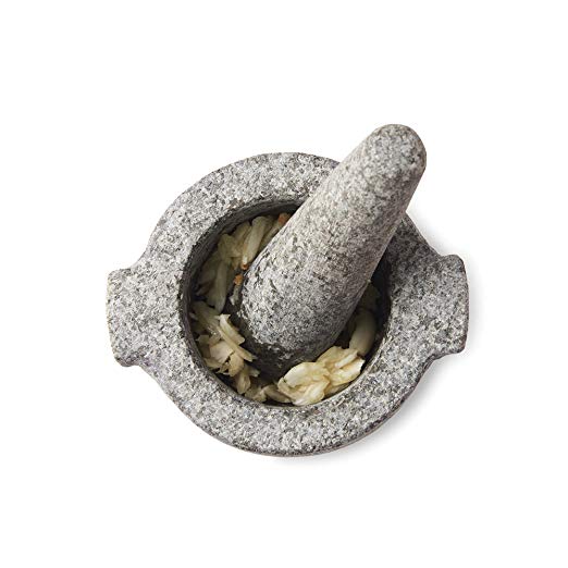 Fox Run 3868 Mortar and Pestle with Flange, Granite