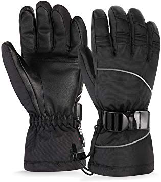 Unigear Ski Gloves, Snowboard Gloves Touchscreen Water Resistance Windproof Anti-slip Winter Thermal Warm Gloves for Skiing, Snowboarding, Cycling, Climbing