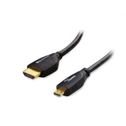 Cable Matters High Speed Micro-HDMI (Type D) to HDMI (Type A) Cable 3D & 4K Resolution Ready with Ethernet – 15 Feet