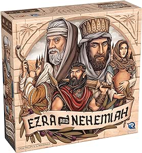 Renegade Game Studios: Ezra & Nehemiah - Strategy Board Game, Rebuild The Great City of Jerusalem, Card-Driven Game, Ages 13 , 1-4 Players, 120 Min