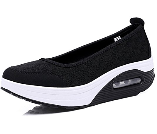 Zicoope Women's Athletic Casual Slip-On Toning Sneaker Walking Shoe