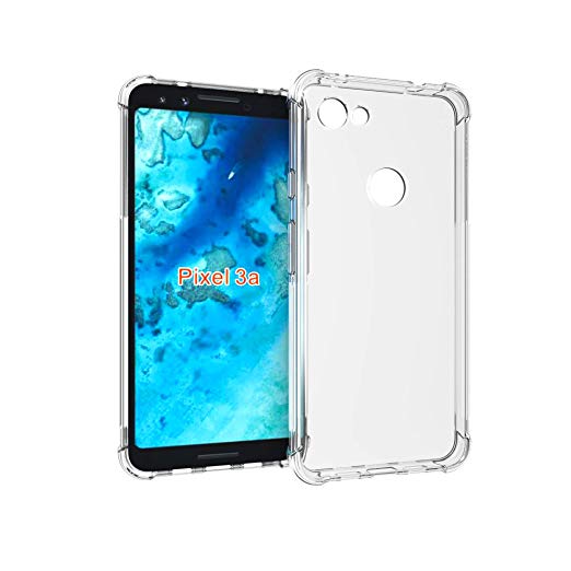 Tektide Case Compatible for Google Pixel 3a, [Invisible Armor] Xtreme Slim, Soft, Drop Protection TPU Rubber Bumper Case/Back Cover