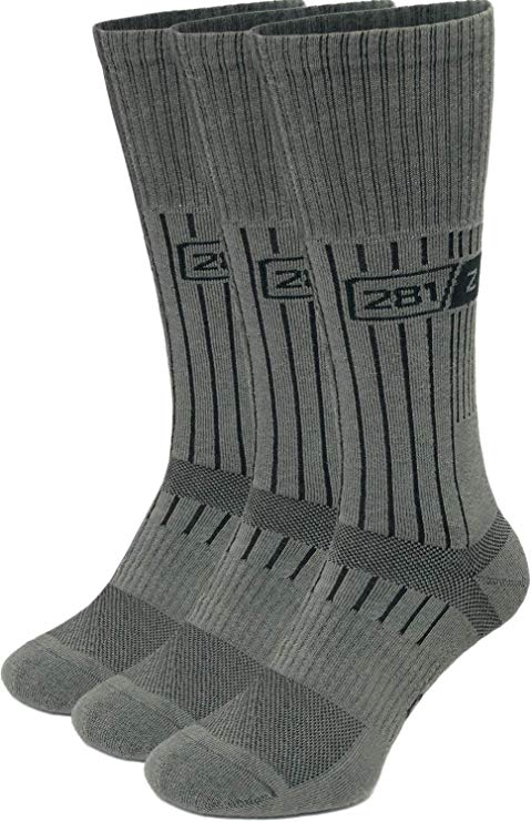 281Z Military Boot Socks - Tactical Trekking Hiking - Outdoor Athletic Sport (Sage Green)