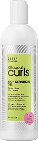All About Curls High Definition Gel Free of SLS SLES Sulfates, Silicones and Parabens Color-Safe, 15-Ounce / 443 ml (Pack of 1)